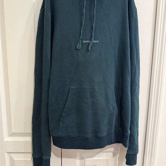Saint Laurent Teal Hoodie